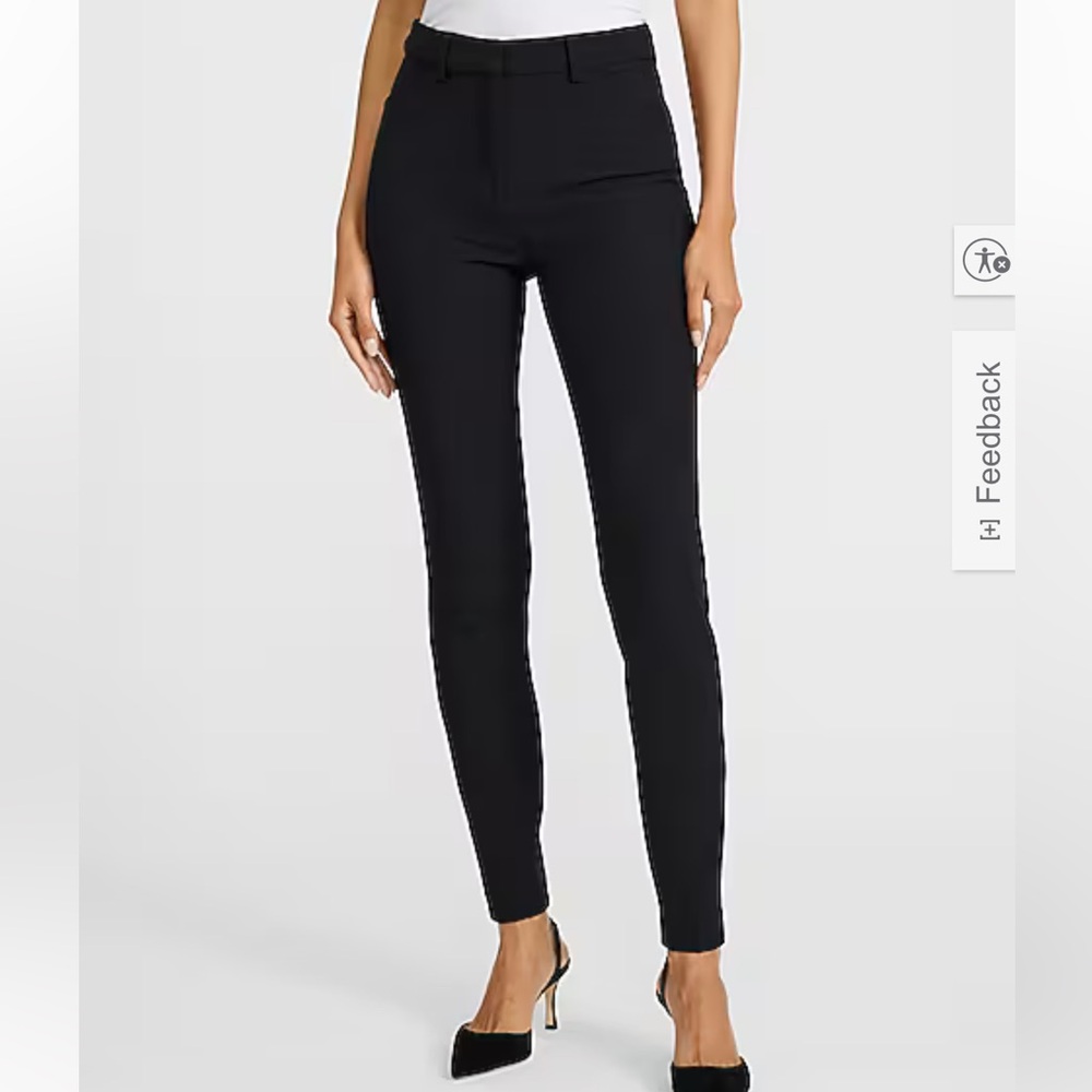 Express Women's Black Editor Skinny Trousers